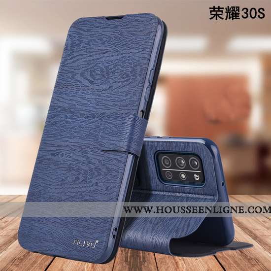 Étui Honor 30s Fluide Doux Silicone Protection Bleu Marin Incassable Coque Bleu Foncé