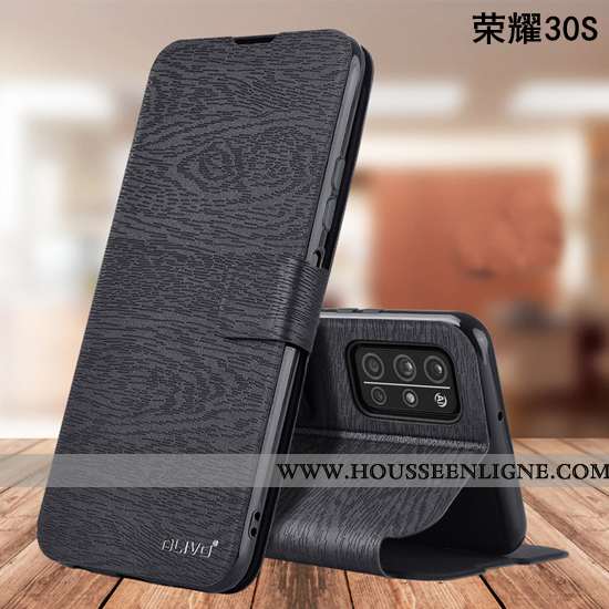 Étui Honor 30s Fluide Doux Silicone Protection Bleu Marin Incassable Coque Bleu Foncé