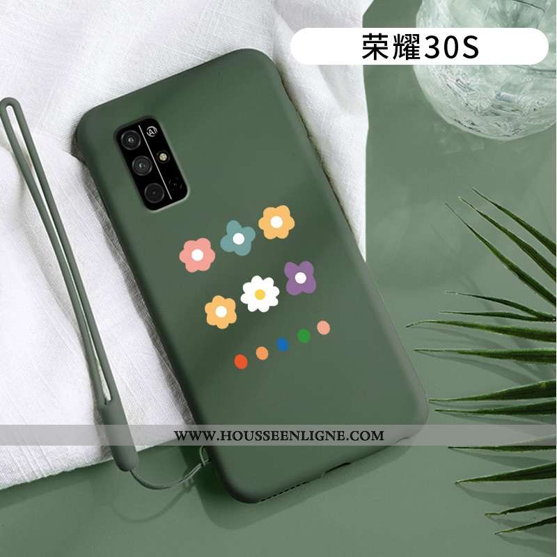 Étui Honor 30s Légère Silicone Mode Incassable Net Rouge Tout Compris
