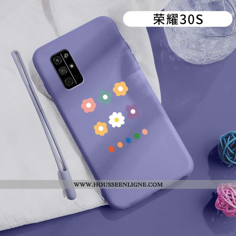 Étui Honor 30s Légère Silicone Mode Incassable Net Rouge Tout Compris