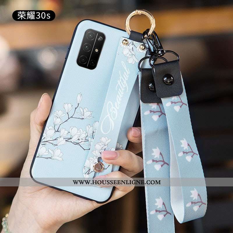 Étui Honor 30s Personnalité Créatif Frais Tendance Délavé En Daim Incassable Blanc Blanche