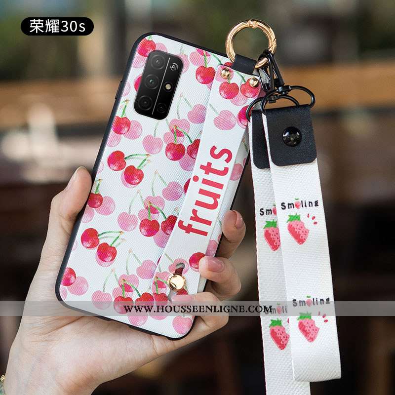 Étui Honor 30s Personnalité Créatif Frais Tendance Délavé En Daim Incassable Blanc Blanche
