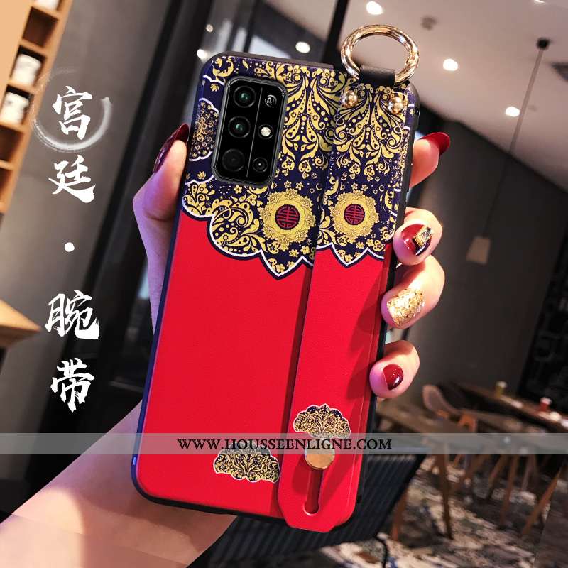 Étui Honor 30s Personnalité Créatif Tendance Style Chinois Coque Silicone Rouge