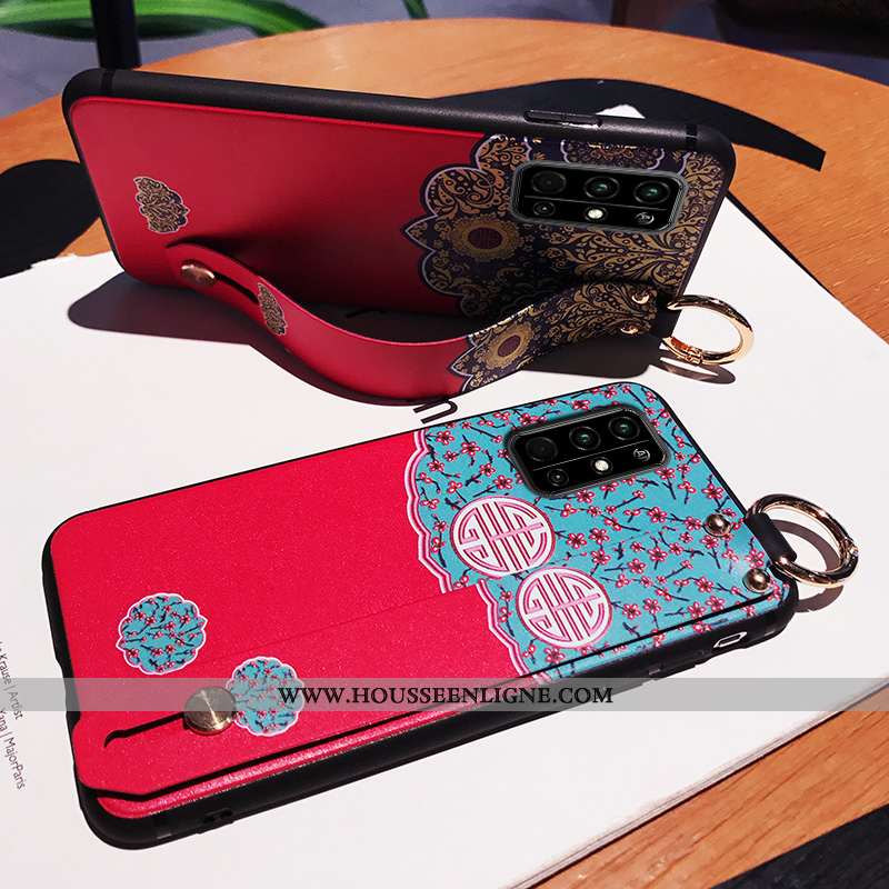 Étui Honor 30s Personnalité Créatif Tendance Style Chinois Coque Silicone Rouge