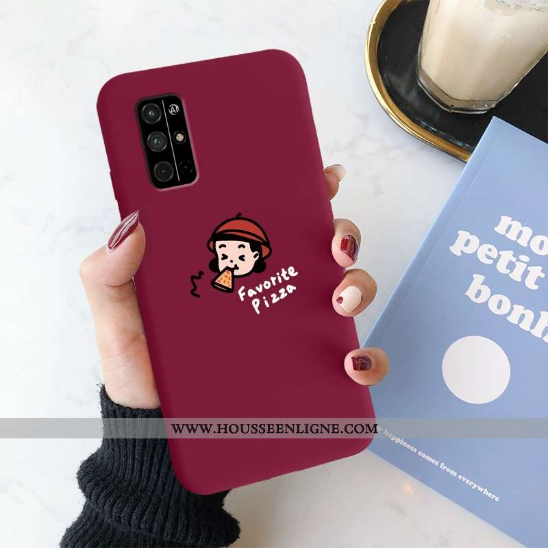 Étui Honor 30s Personnalité Dessin Animé Téléphone Portable Amoureux Rouge Protection