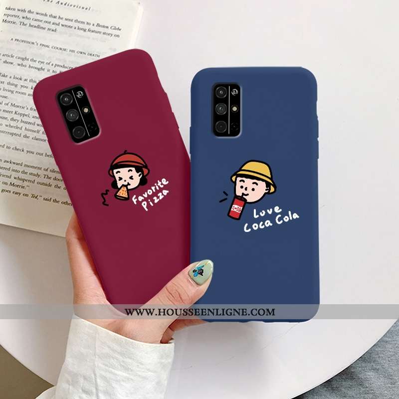 Étui Honor 30s Personnalité Dessin Animé Téléphone Portable Amoureux Rouge Protection