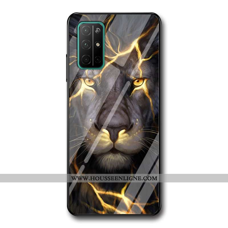 Étui Honor 30s Personnalité Tendance Tout Compris Coque Verre Noir Net Rouge