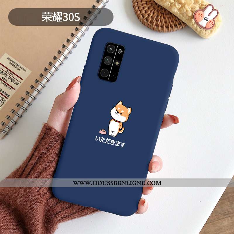 Étui Honor 30s Protection Créatif Rouge Silicone Incassable Net Rouge