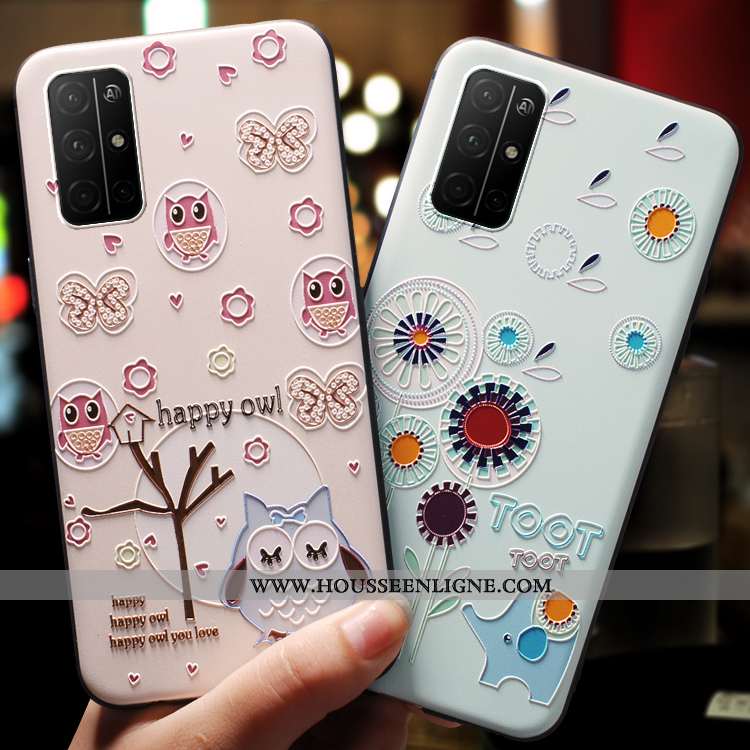 Étui Honor 30s Protection Gaufrage Coque Téléphone Portable Rose