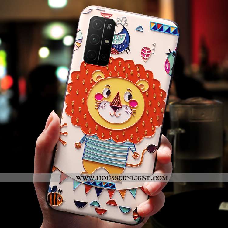 Étui Honor 30s Protection Gaufrage Coque Téléphone Portable Rose