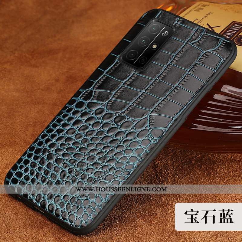 Étui Honor 30s Protection Luxe Cuir Tout Compris Luxe Crocodile Créatif Noir