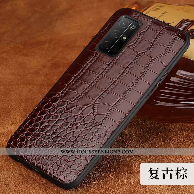 Étui Honor 30s Protection Luxe Cuir Tout Compris Luxe Crocodile Créatif Noir