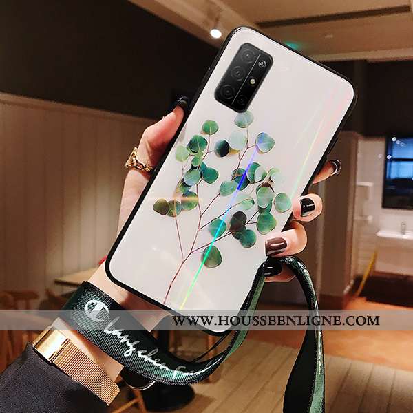 Étui Honor 30s Tendance Mode Téléphone Portable Verre Personnalité Net Rouge Charmant Blanche