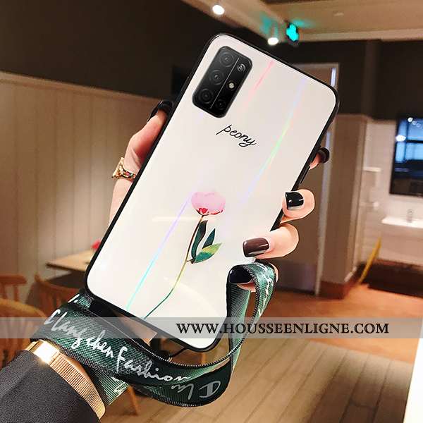 Étui Honor 30s Tendance Mode Téléphone Portable Verre Personnalité Net Rouge Charmant Blanche