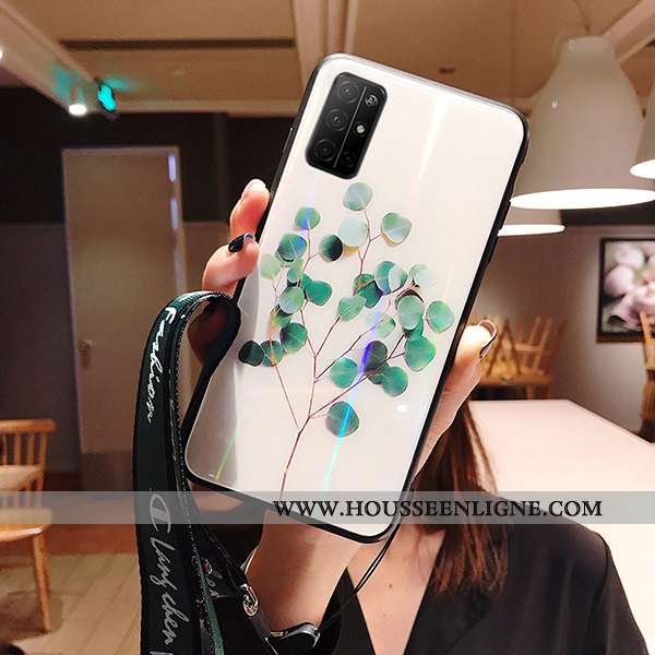 Étui Honor 30s Tendance Mode Téléphone Portable Verre Personnalité Net Rouge Charmant Blanche