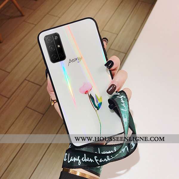 Étui Honor 30s Tendance Mode Téléphone Portable Verre Personnalité Net Rouge Charmant Blanche