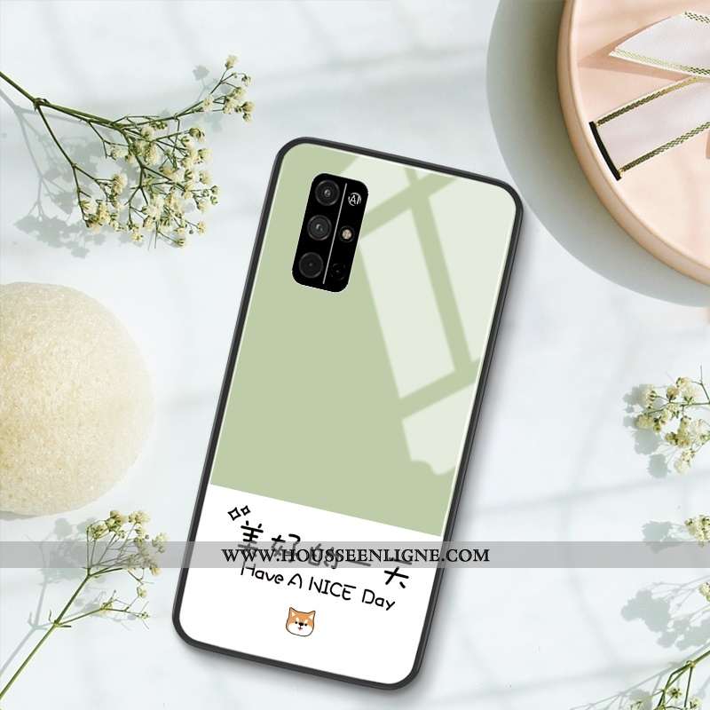 Étui Honor 30s Tendance Silicone Créatif Petit Frais Verre Verte