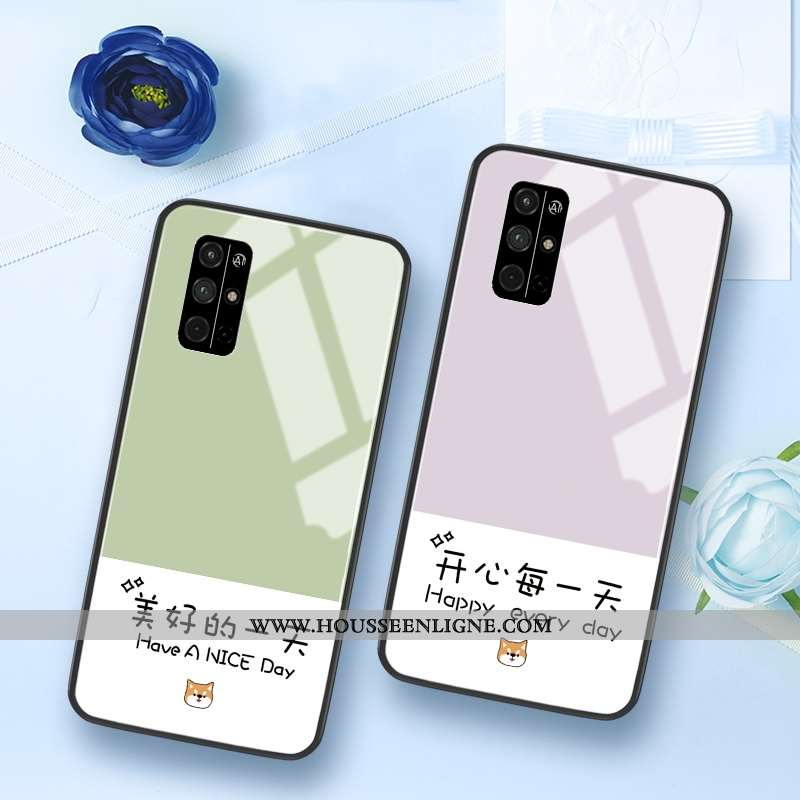 Étui Honor 30s Tendance Silicone Créatif Petit Frais Verre Verte