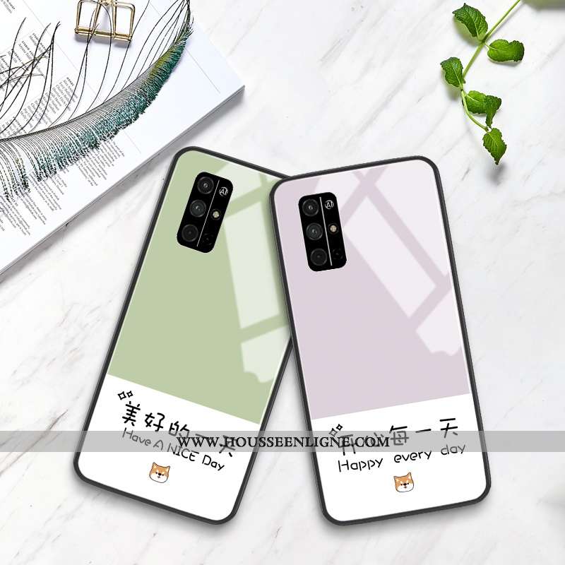 Étui Honor 30s Tendance Silicone Créatif Petit Frais Verre Verte