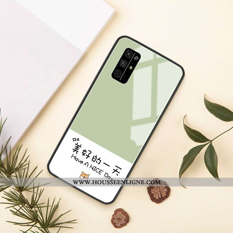 Étui Honor 30s Tendance Silicone Créatif Petit Frais Verre Verte