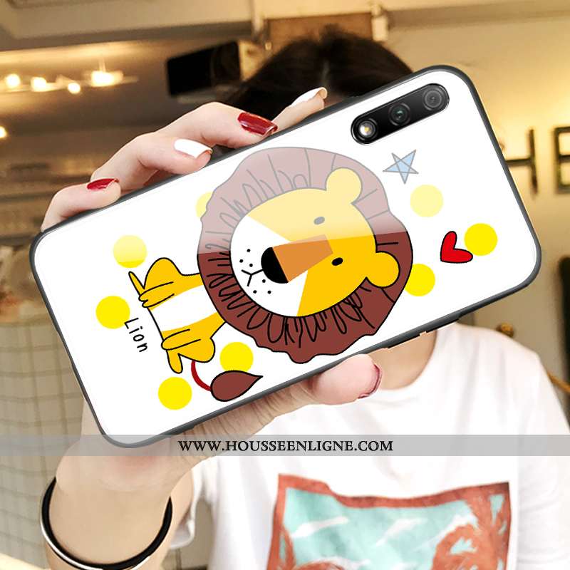 Étui Honor 9x Charmant Tendance Jeunesse Protection Coque Personnalité Blanche