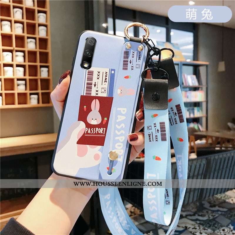 Étui Honor 9x Cou Suspendu Fluide Doux Créatif Téléphone Portable Orange Personnalité Mode
