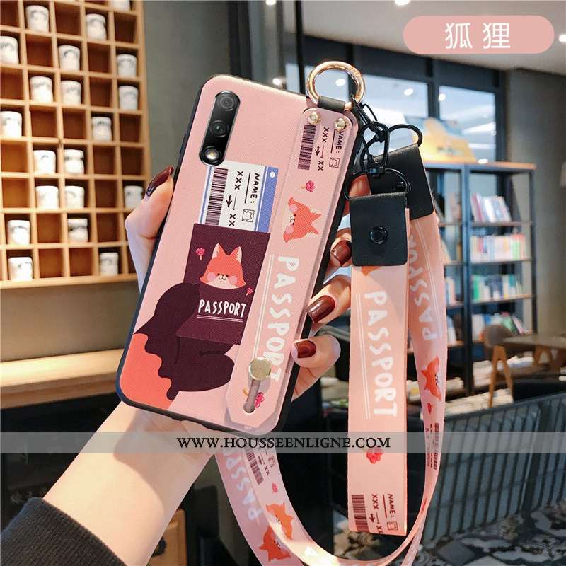 Étui Honor 9x Cou Suspendu Fluide Doux Créatif Téléphone Portable Orange Personnalité Mode