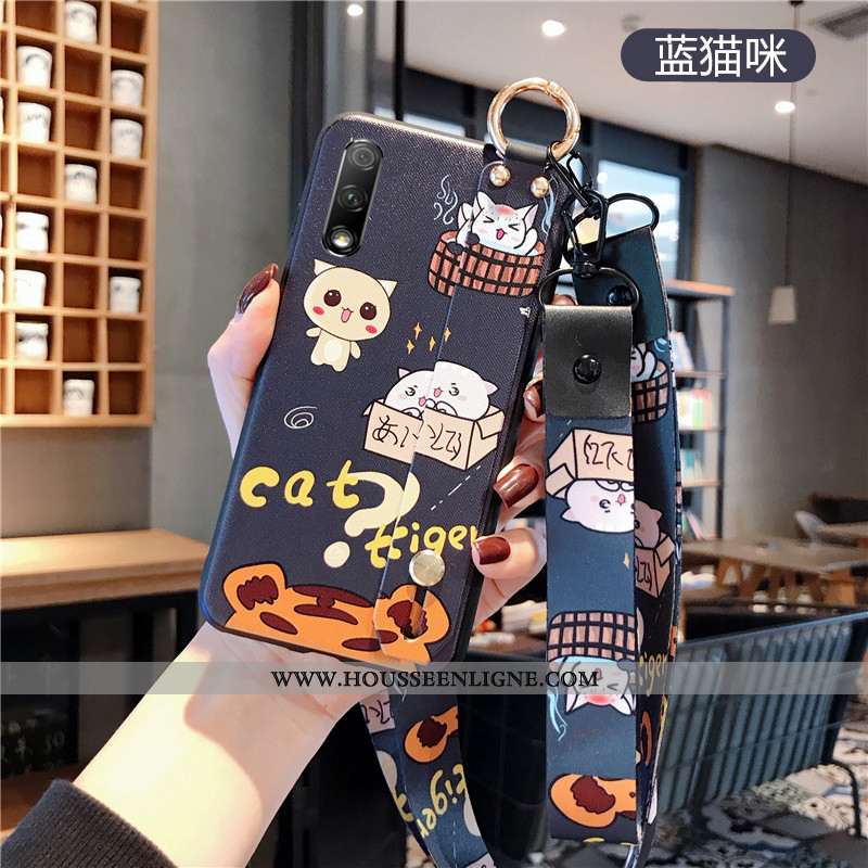 Étui Honor 9x Cou Suspendu Fluide Doux Créatif Téléphone Portable Orange Personnalité Mode
