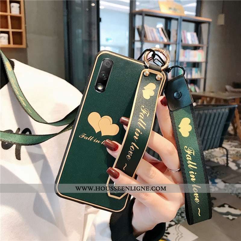 Étui Honor 9x Cou Suspendu Fluide Doux Créatif Téléphone Portable Orange Personnalité Mode