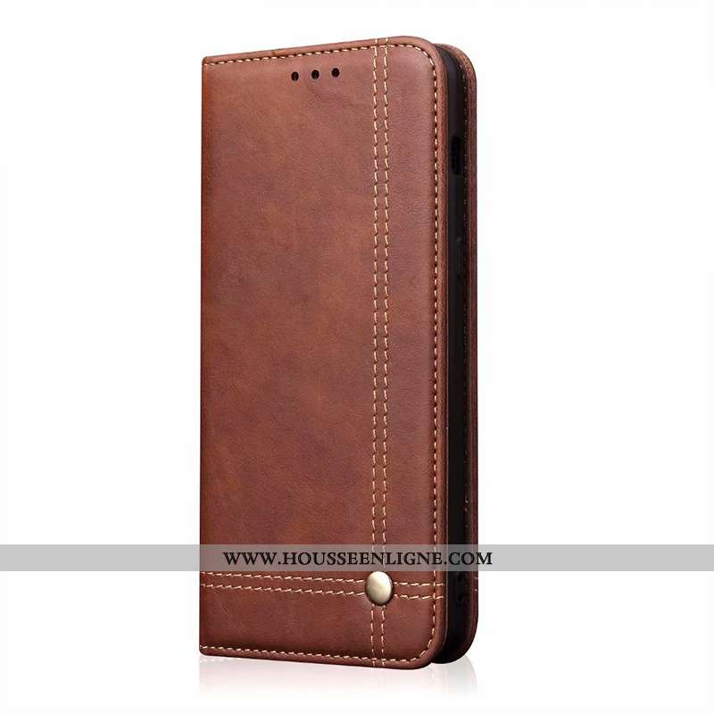 Étui Honor 9x Cuir Protection Housse Portefeuille Tout Compris Coque Marron