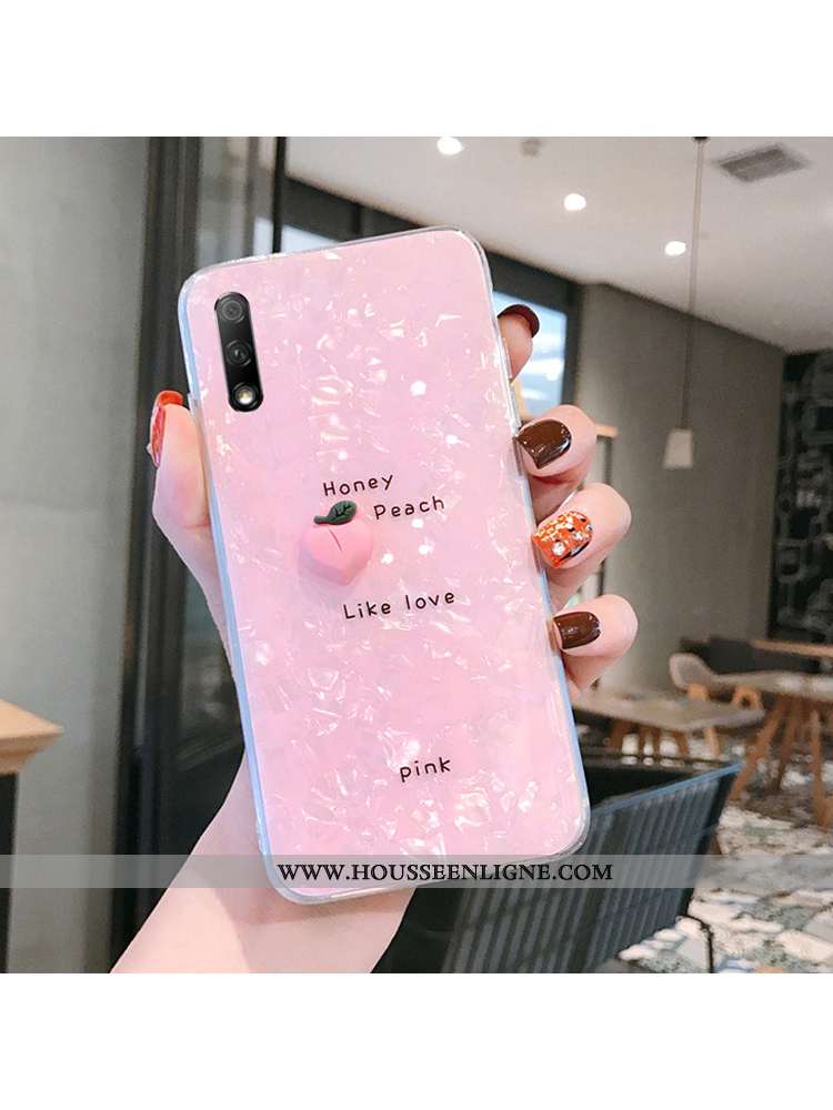 Étui Honor 9x Fluide Doux Silicone Coquille Protection Transparent Nouveau Rose