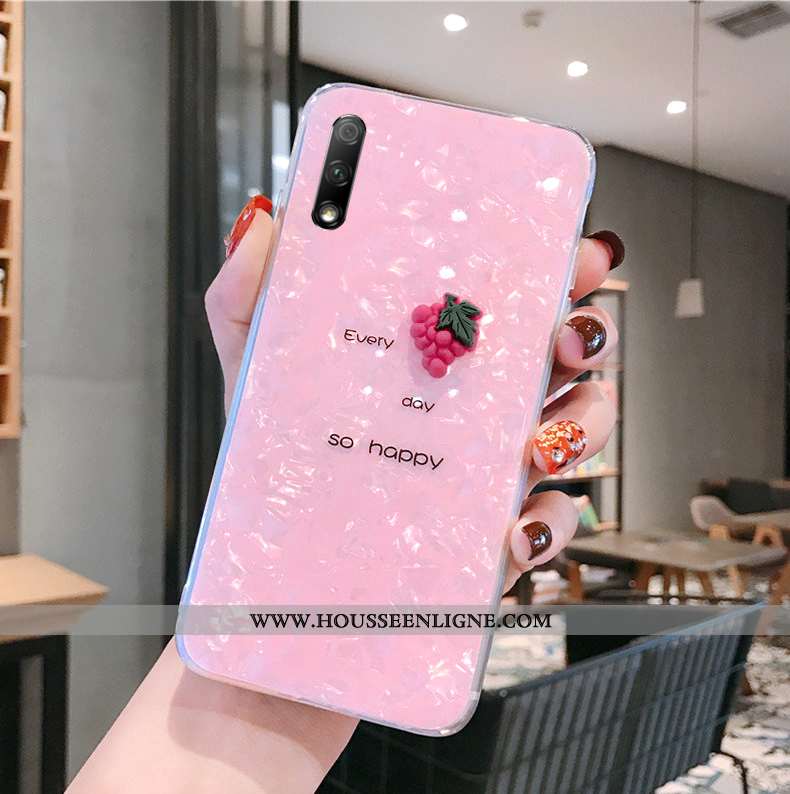 Étui Honor 9x Fluide Doux Silicone Coquille Protection Transparent Nouveau Rose