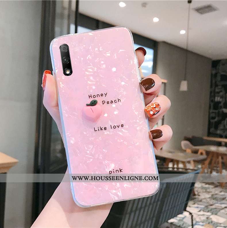 Étui Honor 9x Fluide Doux Silicone Coquille Protection Transparent Nouveau Rose