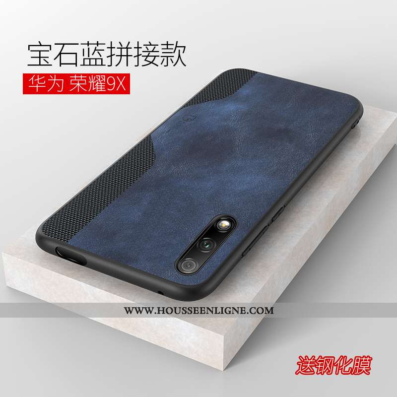 Étui Honor 9x Modèle Fleurie Fluide Doux Ultra Téléphone Portable Business Coque Khaki