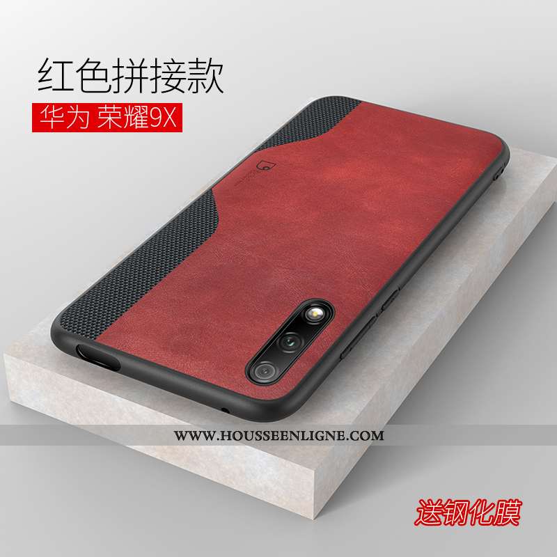 Étui Honor 9x Modèle Fleurie Fluide Doux Ultra Téléphone Portable Business Coque Khaki