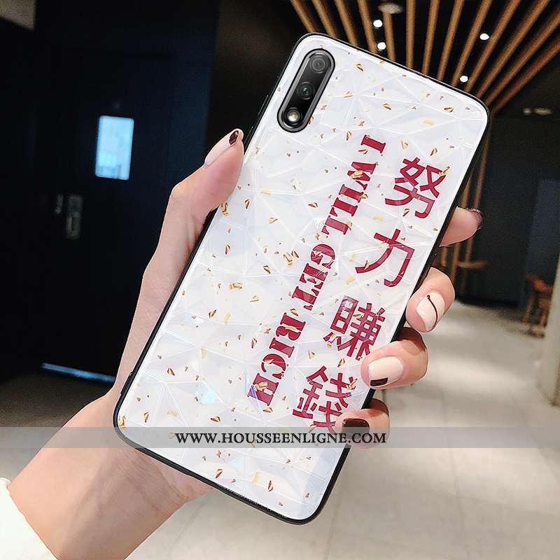 Étui Honor 9x Personnalité Charmant Tempérer Blanc Tout Compris Coque Membrane Blanche