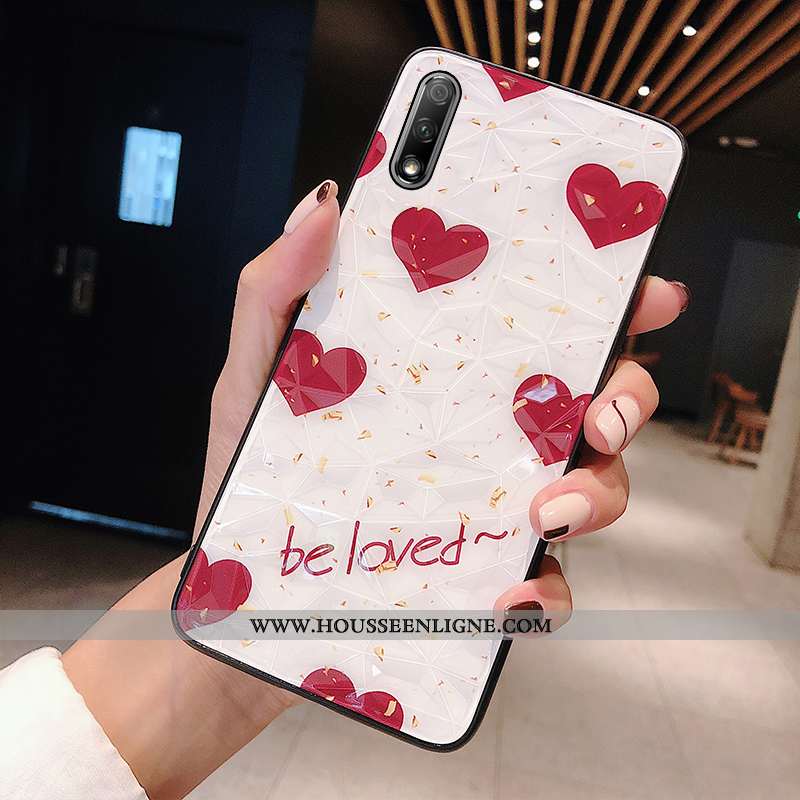 Étui Honor 9x Personnalité Charmant Tempérer Blanc Tout Compris Coque Membrane Blanche