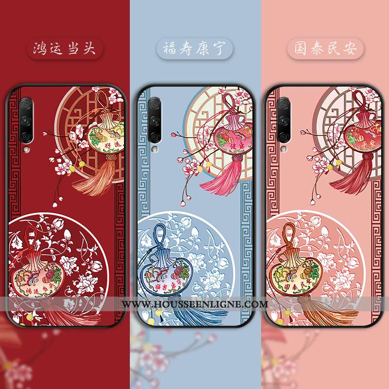 Étui Honor 9x Personnalité Créatif Légère Incassable Gaufrage Sculpté Ultra Rose