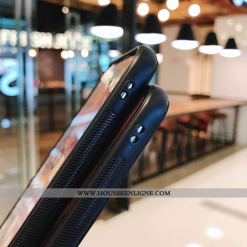 Étui Honor 9x Pro Dessin Animé Charmant Amoureux Petit Silicone Frais Beige