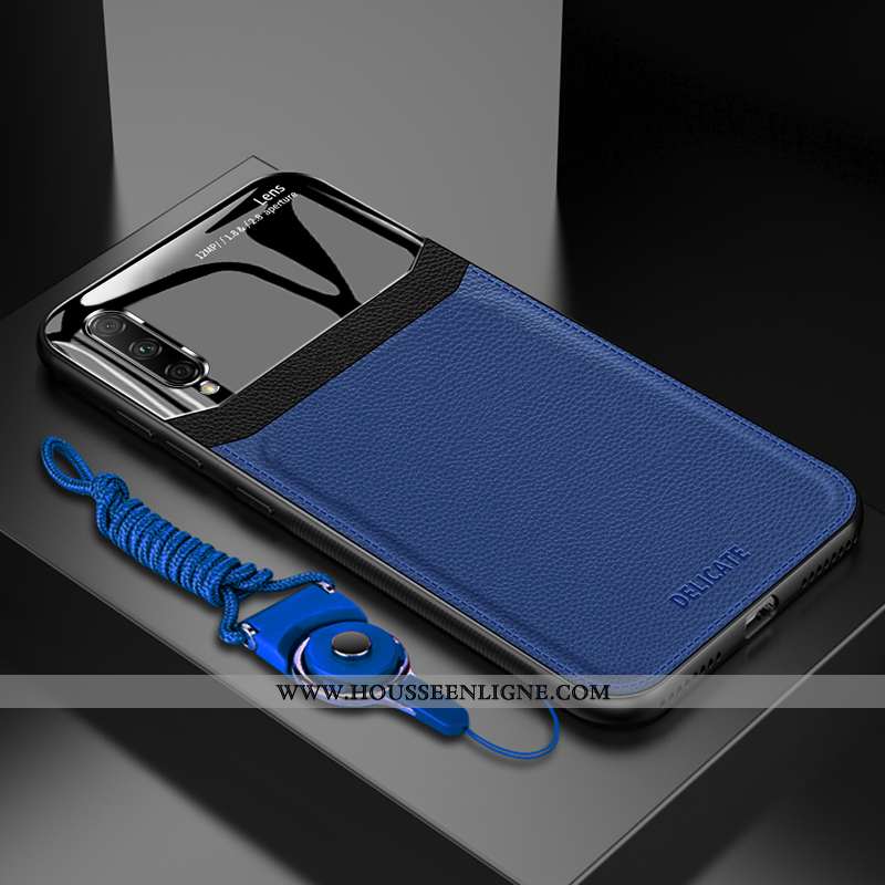 Étui Honor 9x Pro Fluide Doux Silicone Anneau Magnétisme Tout Compris Protection Bleu