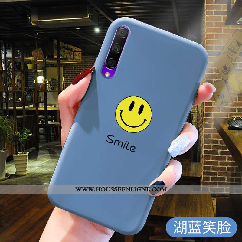 Étui Honor 9x Pro Fluide Doux Silicone Bleu Incassable Protection Téléphone Portable