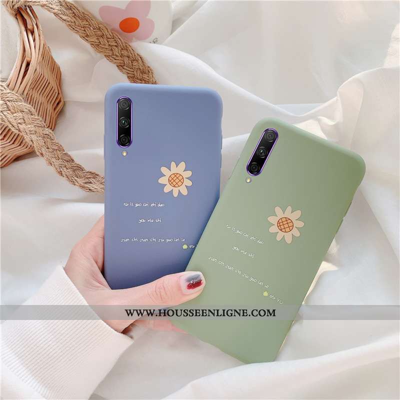 Étui Honor 9x Pro Fluide Doux Silicone Incassable Protection Bleu Délavé En Daim Téléphone Portable