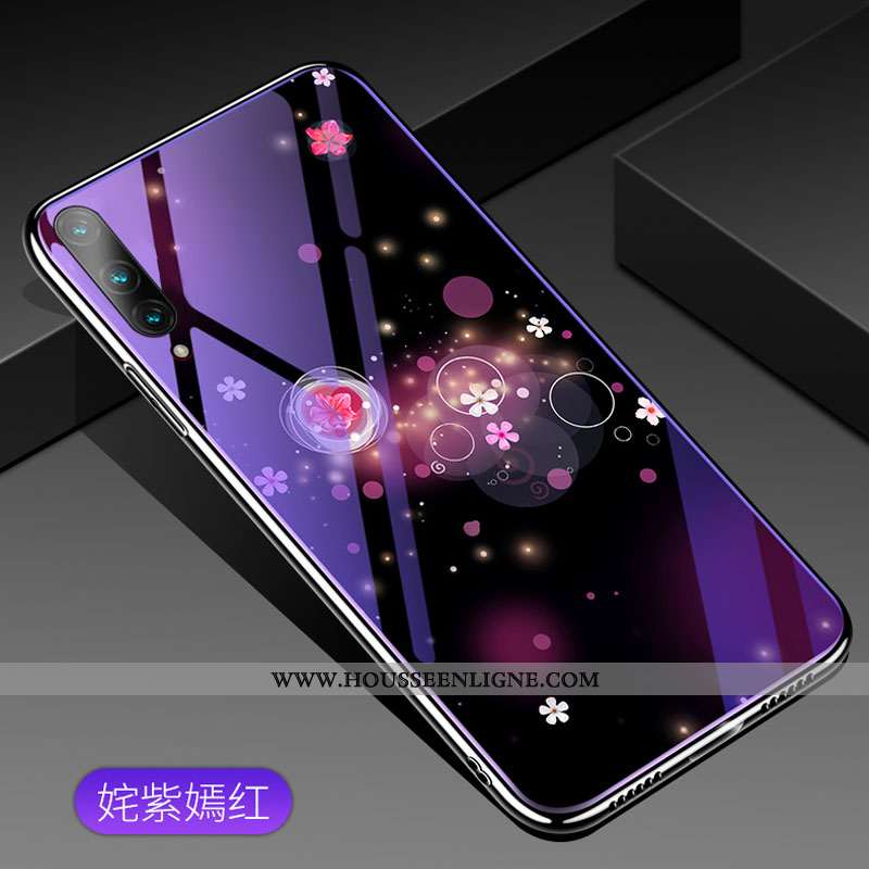Étui Honor 9x Pro Personnalité Dessin Animé Violet Téléphone Portable Protection Tout Compris