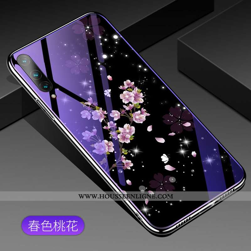 Étui Honor 9x Pro Personnalité Dessin Animé Violet Téléphone Portable Protection Tout Compris