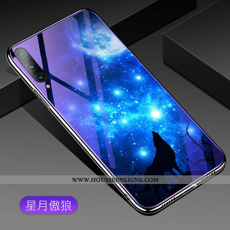 Étui Honor 9x Pro Personnalité Dessin Animé Violet Téléphone Portable Protection Tout Compris