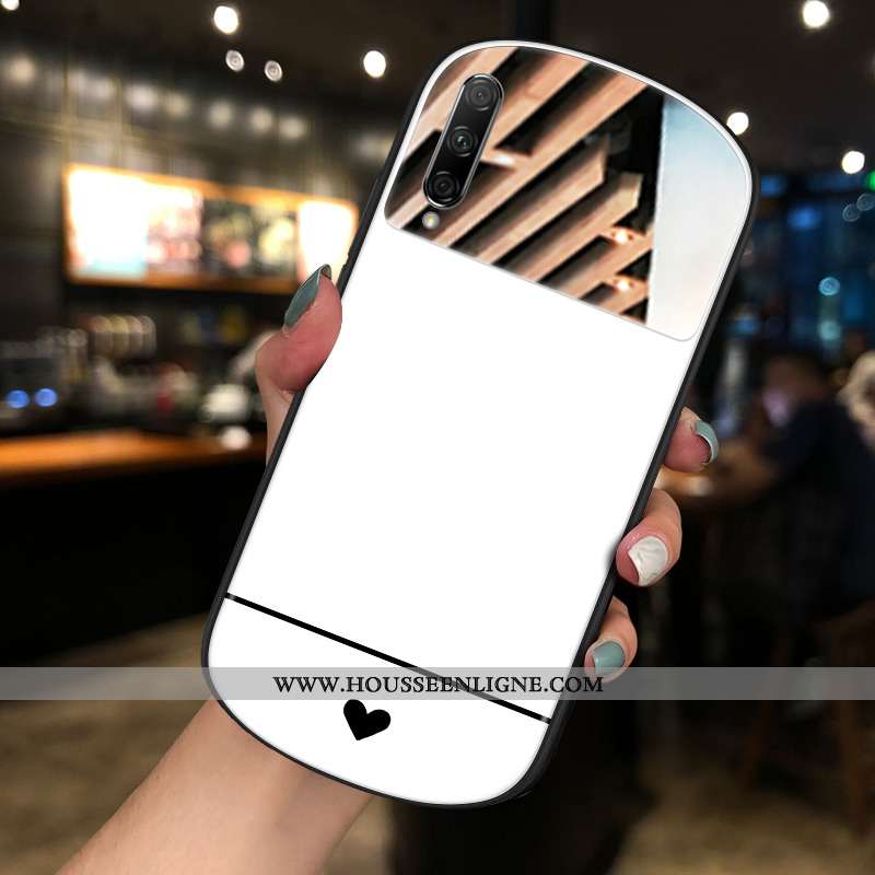Étui Honor 9x Pro Personnalité Tendance Coque Noir Net Rouge Amour Miroir