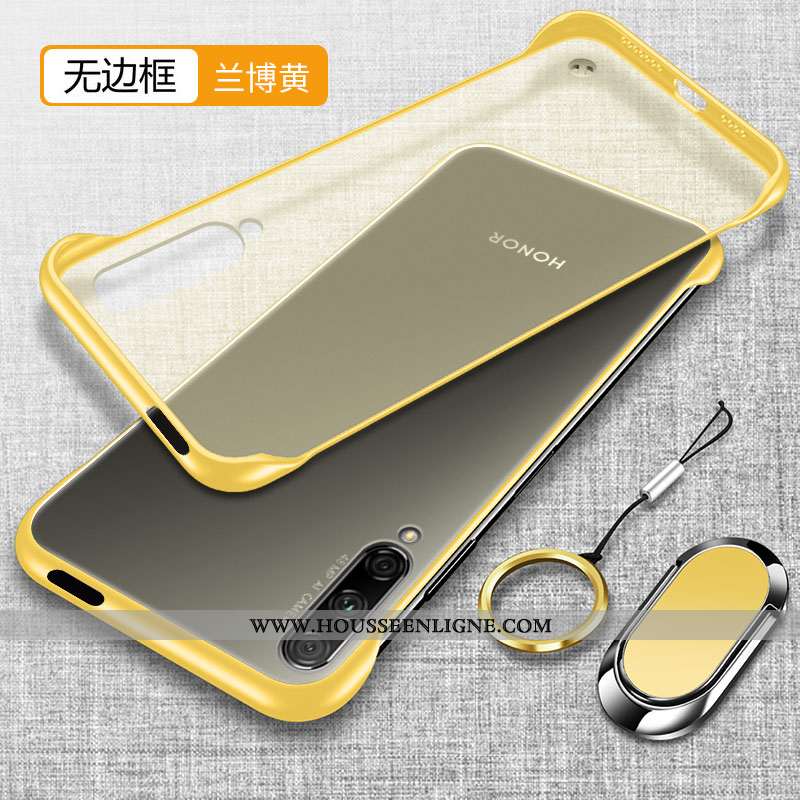 Étui Honor 9x Pro Protection Transparent Jaune Silicone Simple Difficile Personnalité
