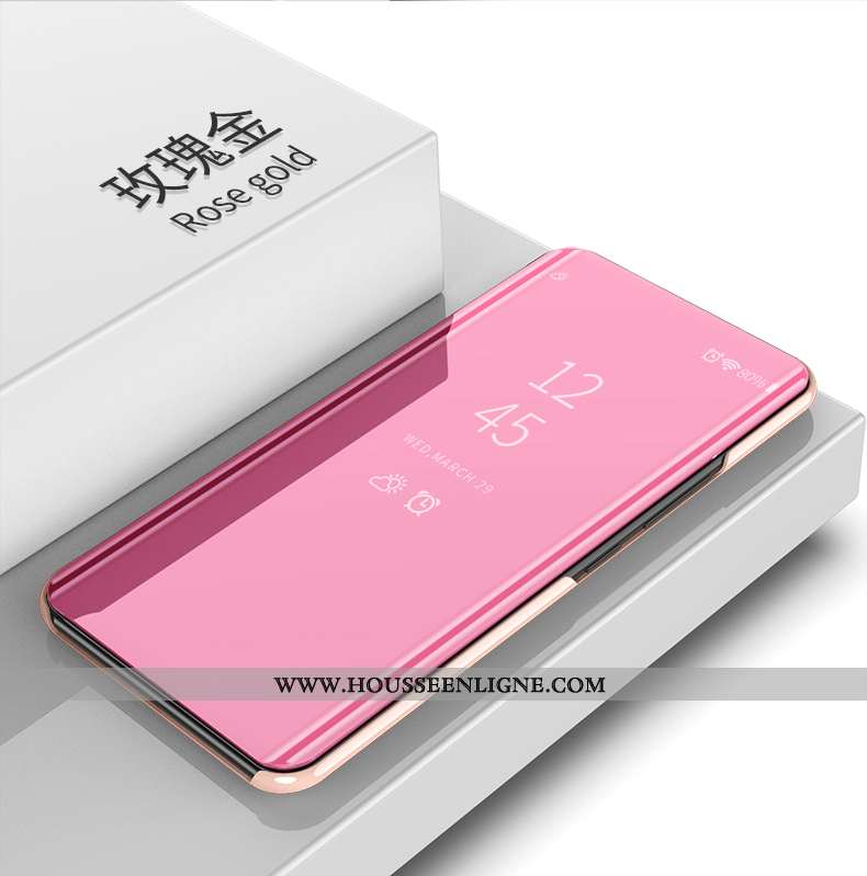 Étui Honor 9x Tendance Cuir Rouge Business Housse Coque Incassable Rose