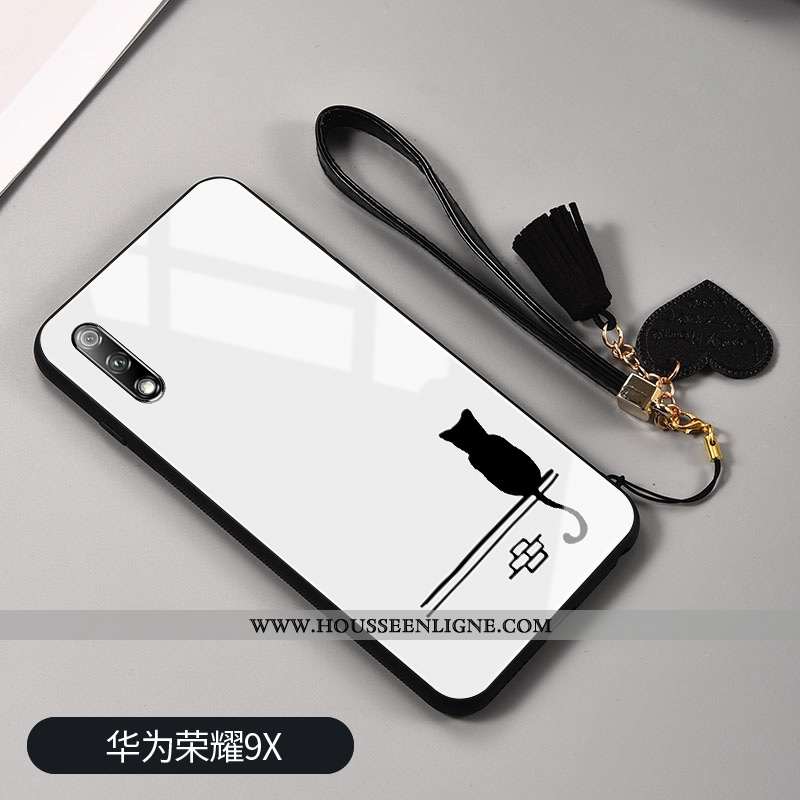 Étui Honor 9x Tendance Mode Téléphone Portable Clair Simple Charmant Blanc Blanche