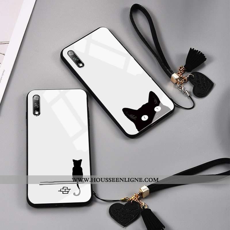 Étui Honor 9x Tendance Mode Téléphone Portable Clair Simple Charmant Blanc Blanche